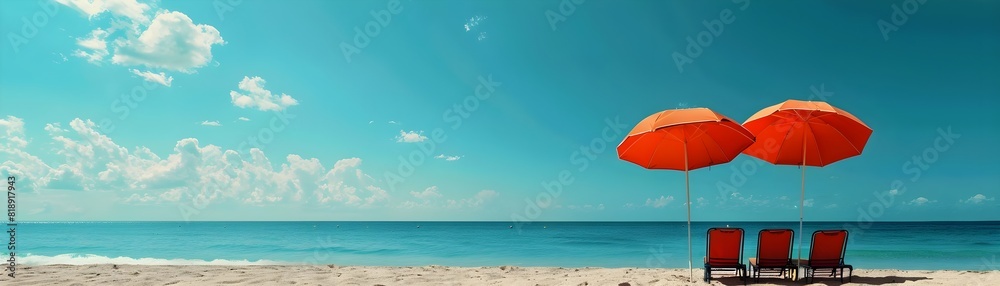A minimalist representation of a summer concept. A minimalist representation of a summer concept.