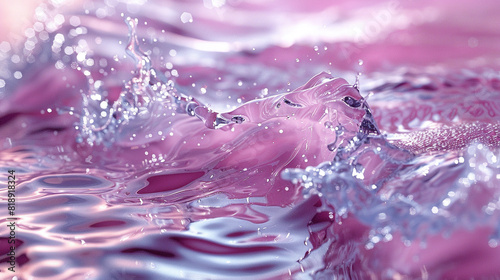 purple water drop