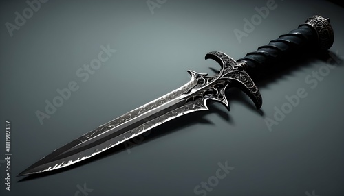 A dagger of nightmares forged from the darkest fe upscaled_3