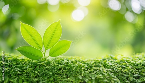close up of nature view green leaf on blurred greenery background under sunlight with bokeh and copy space using as background natural plants landscape ecology wallpaper concept