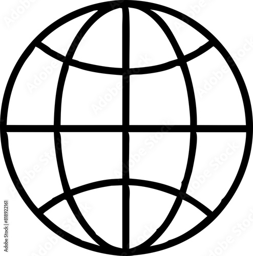 world icon outline