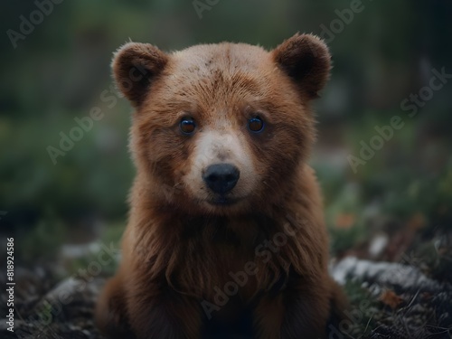 Capturing the beauty of bear macro photography in the morning day