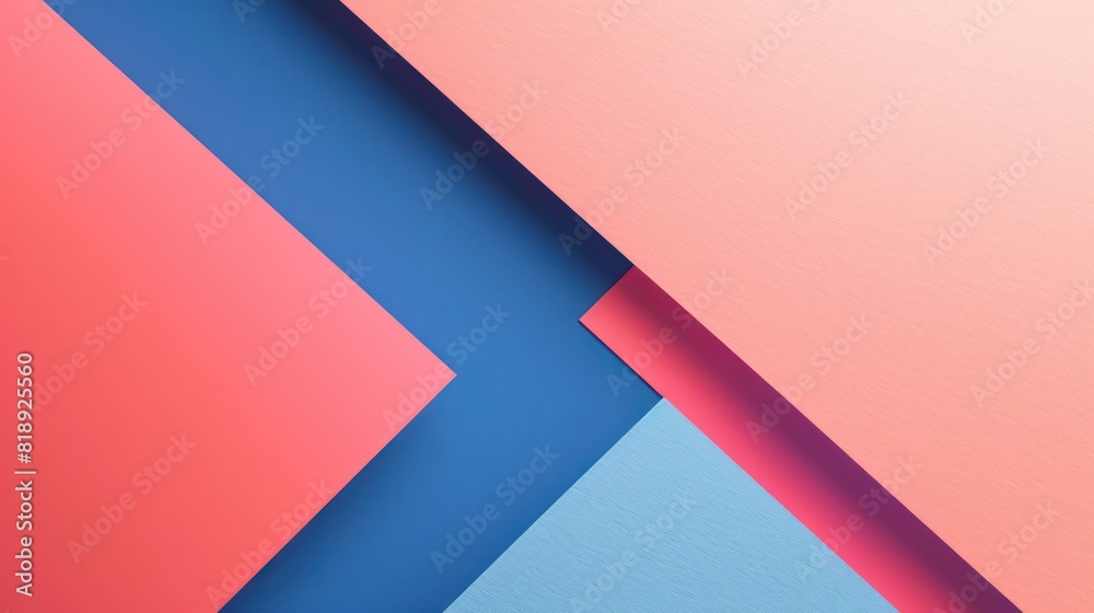 This is an image of colorful paper sheets with geometric shapes, primarily showcasing a contrast and intersection of colors and forms This is an image of colorful paper sheets with geometric shapes, primarily showcasing a contrast and intersection of colors and forms
