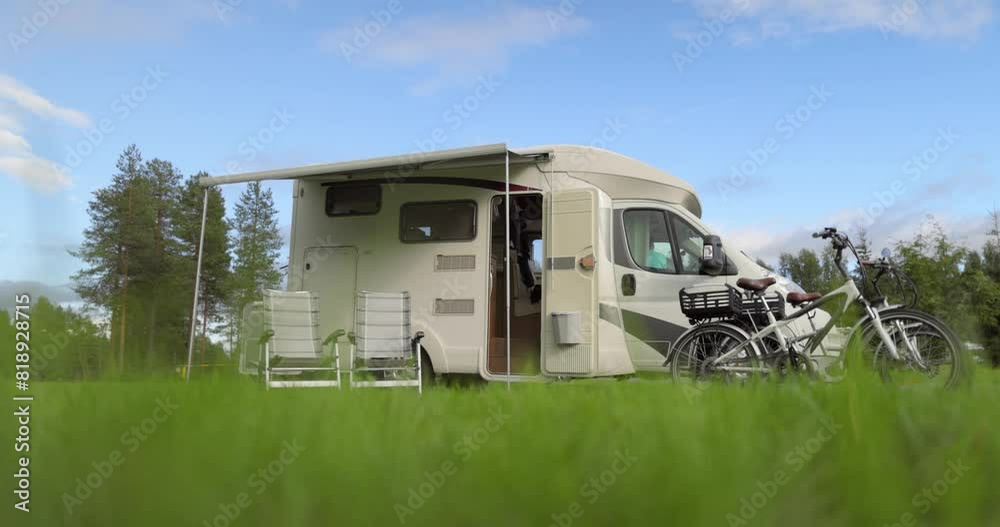 Family vacation travel RV, holiday trip in motorhome, Caravan car Vacation. Family vacation travel RV, holiday trip in motorhome, Caravan car Vacation.