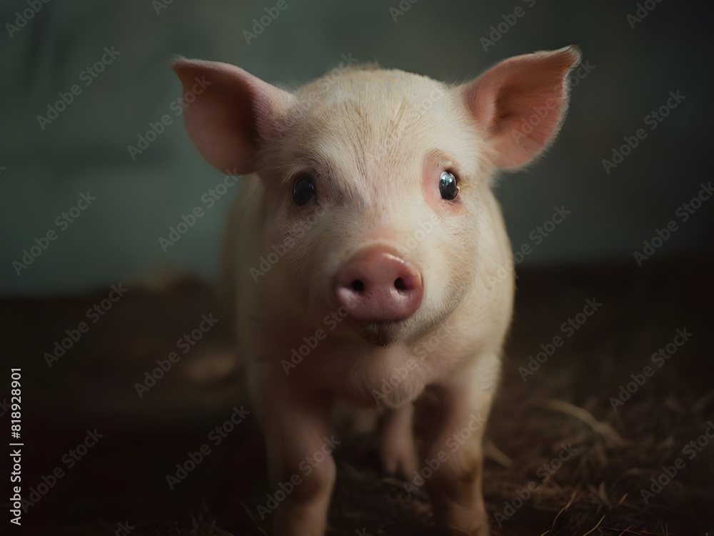Capturing the beauty of pig macro photography in the morning day Capturing the beauty of pig macro photography in the morning day