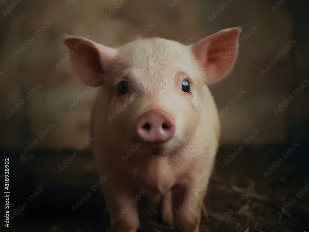 Capturing the beauty of pig macro photography in the morning day Capturing the beauty of pig macro photography in the morning day