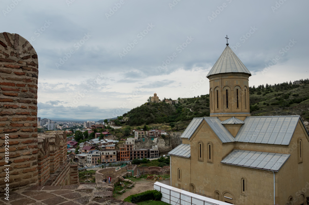 St. Nicholas Church on the territory of Narikala Fortress in Tbilisi, Georgia. St. Nicholas Church on the territory of Narikala Fortress in Tbilisi, Georgia.