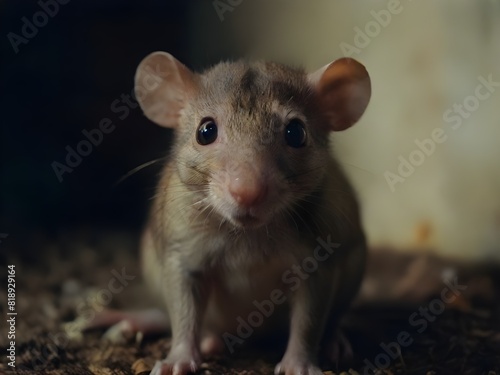 Capturing the beauty of rat macro photography in the morning day photo