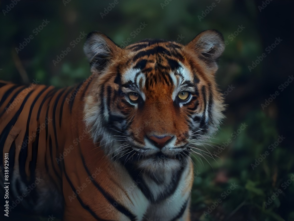Capturing the beauty of tiger macro photography in the morning day