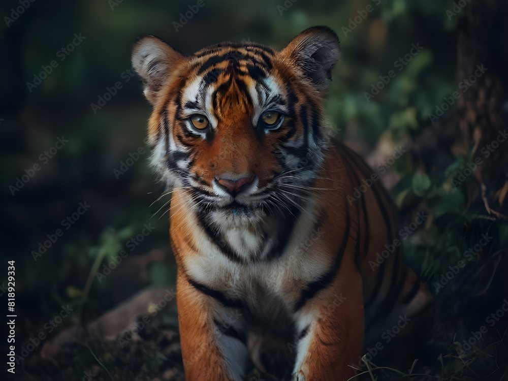 Capturing the beauty of tiger macro photography in the morning day