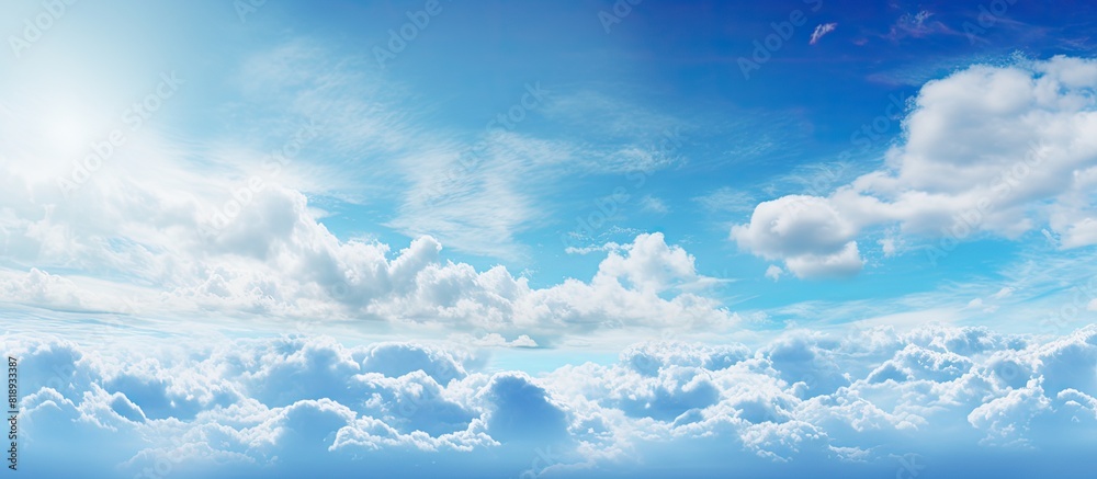 A captivating image showcasing a picturesque sky and clouds offering ample room for adding text A captivating image showcasing a picturesque sky and clouds offering ample room for adding text