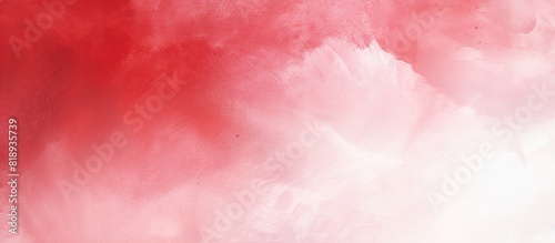 Abstract red and white watercolor texture painting background perfect for use as a template with copy space image