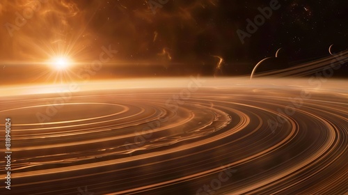 majestic rings of saturn captured in stunning detail astronomy illustration