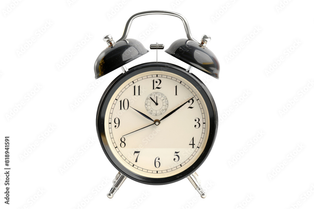 Alarm clock isolated on transparent background Alarm clock isolated on transparent background