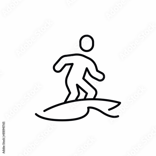surf surfing sea wave icon