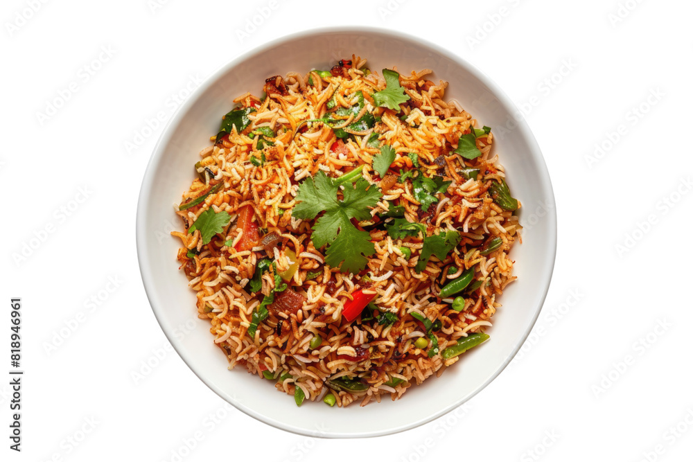 Bowl of Biryani isolated on transparent background Bowl of Biryani isolated on transparent background