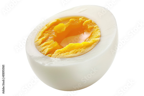 Boiled egg isolated on transparent background photo