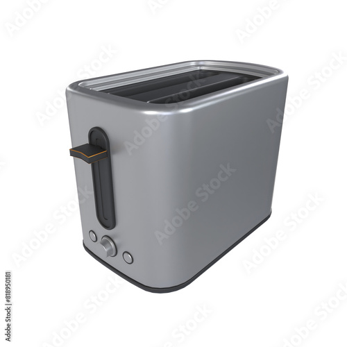 Toaster Machine 3D illustration Icon Smart Home with Transparent Background