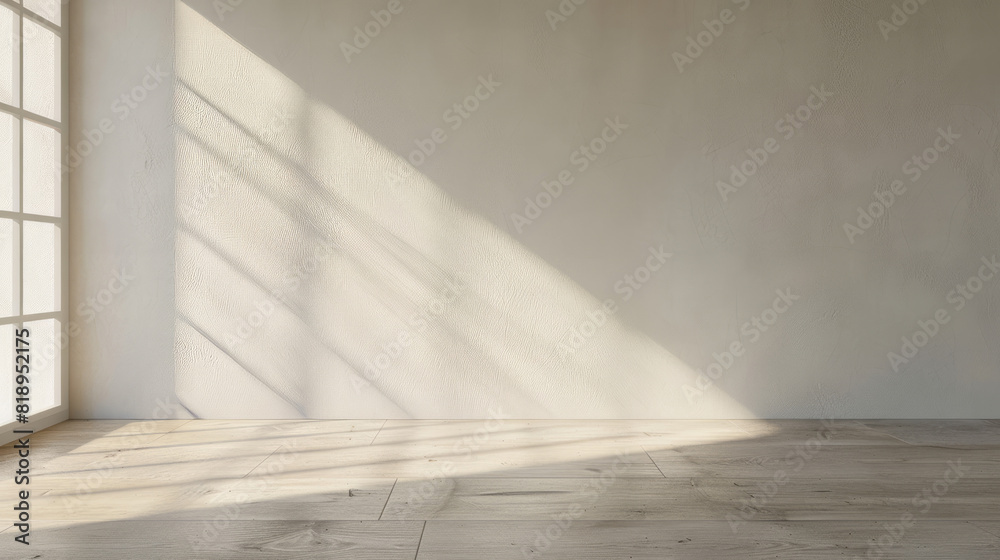 Bright room with panoramic windows, no furniture, sunlight rays shining through. Bright room with panoramic windows, no furniture, sunlight rays shining through.