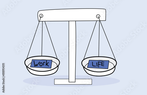 work life balance, the comparison between working time and time with family