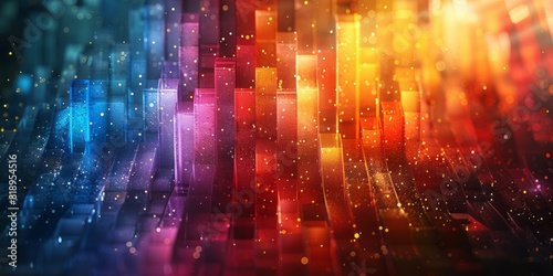 Wallpaper Mural Dynamic multicolored abstract background with blurred shapes and colors Torontodigital.ca