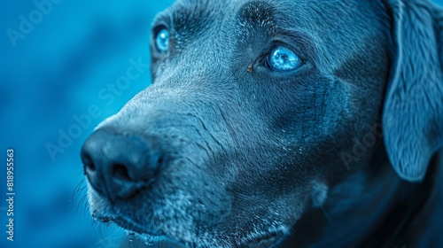 A whimsical blend of Dadaist art, rationalist philosophy, exotic animals, Escondidinho cuisine, and dog training in vibrant blue tones.