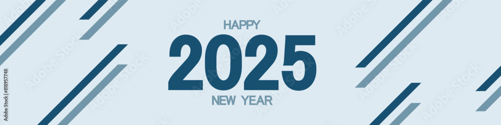 Happy New Year 2025 text design. Modern brochure design template, card, banner. Vector illustration with lines on background. Happy New Year 2025 text design. Modern brochure design template, card, banner. Vector illustration with lines on background.