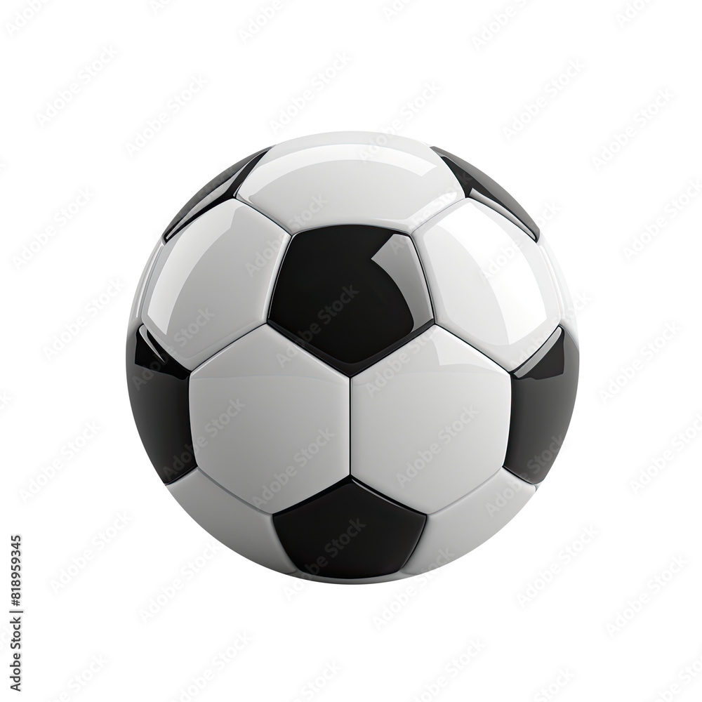 Black and white realistic 3D soccer ball, isolated background. Black and white realistic 3D soccer ball, isolated background.