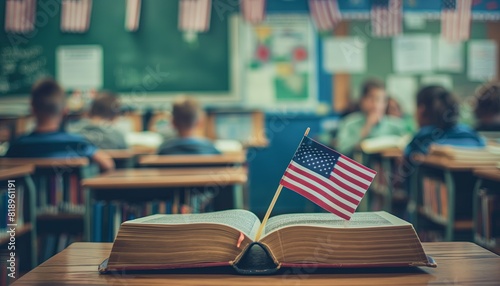 Independence celebration, school concept