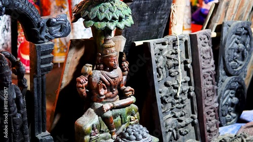 7 February 2024-Ancient Deity Sculptures for Sale at Surajkund Fair in Faridabad photo