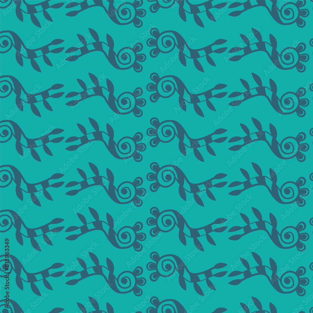 Modern geometric floral shapes pattern design for tiles, wallpaper, wrapping paper, fabric and texture interior background Modern geometric floral shapes pattern design for tiles, wallpaper, wrapping paper, fabric and texture interior background