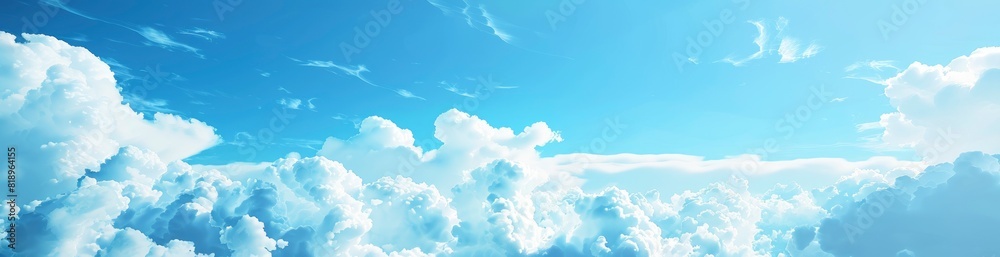 Whimsical Summer Sky Patterns. With Copy Space, Abstract Background Whimsical Summer Sky Patterns. With Copy Space, Abstract Background