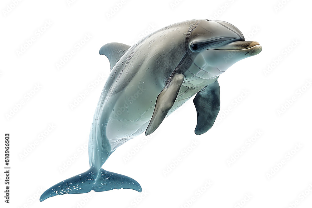 Obraz premium The bottlenose dolphin jumping.