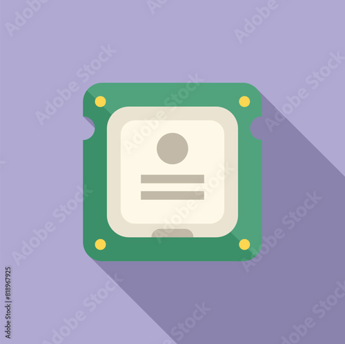 Vector graphic of a stylized central processing unit cpu , perfect for techrelated designs