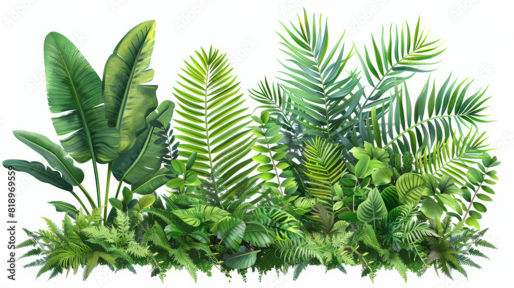 Vividly painted palm trees and ferns pop against a clean white backdrop, exuding tropical vibes and artistic flair.
Vividly painted palm trees and ferns pop against a clean white backdrop, exuding tropical vibes and artistic flair.