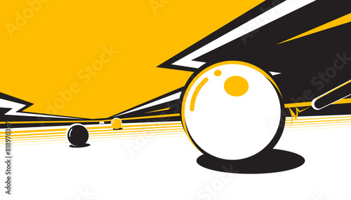 Abstract snooker background design. Sport concept