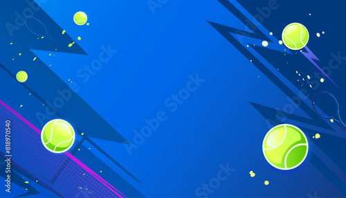Abstract tennis background with empty space. sports concept