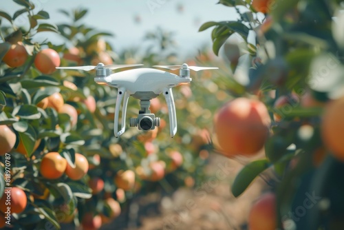 Smart farming techniques for crop production efficiency, illustrated in drone operations for advanced agritech and agricultural practices in vegetable plots and farm operations.