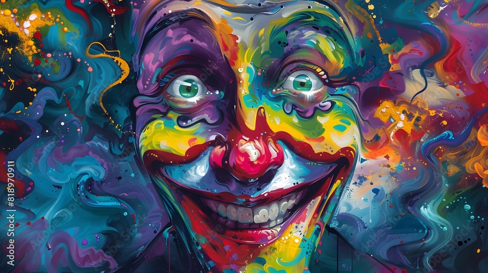 smiley face clown