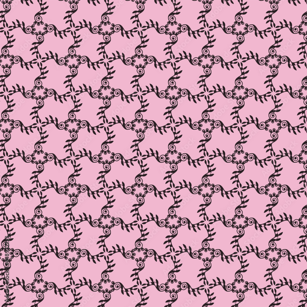 Modern geometric floral shapes pattern design for tiles, wallpaper, wrapping paper, fabric and texture interior background. Modern geometric floral shapes pattern design for tiles, wallpaper, wrapping paper, fabric and texture interior background.