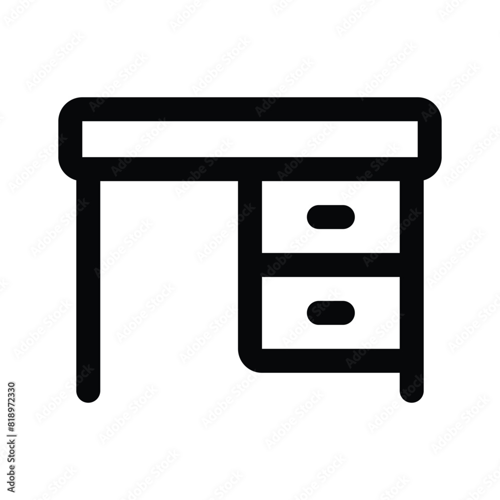 Download this premium vector of Study table in editable style, ready to use icon Download this premium vector of Study table in editable style, ready to use icon