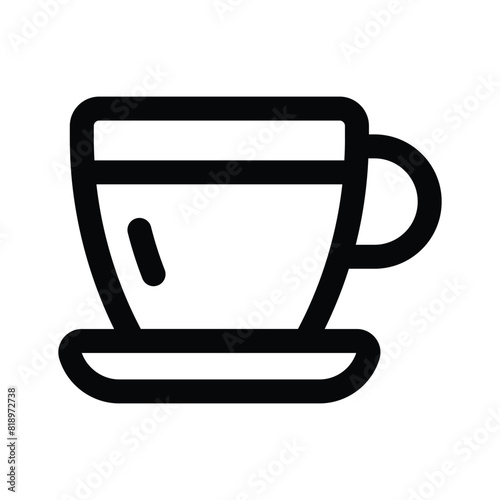 Get this amazing icon teacup in modern style, premium vector photo