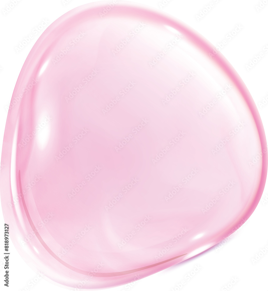 3d pink soap ball Realistic rainbow water bubble 3d pink soap ball Realistic rainbow water bubble