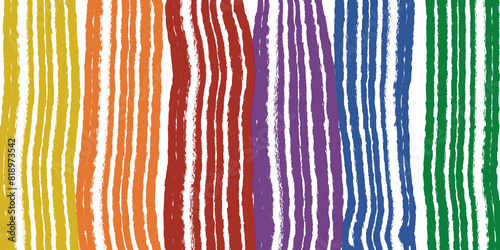 pride rainbow background drawn by hand