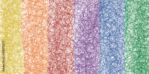 pride rainbow background drawn by hand