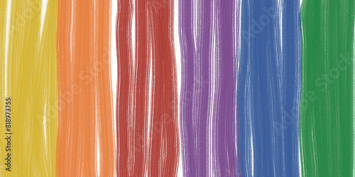 pride rainbow background drawn by hand