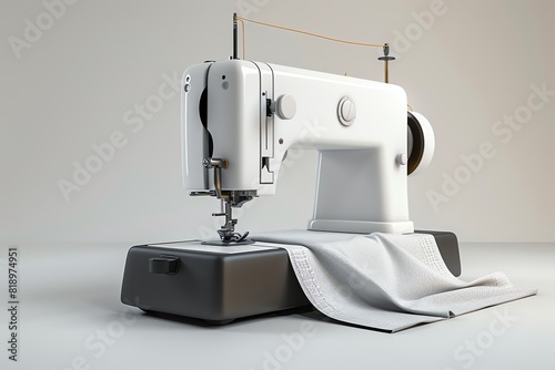 sewing machine isolated on white