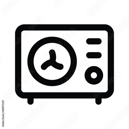 Ac outdoor unit icon in trendy style, isolated on white background