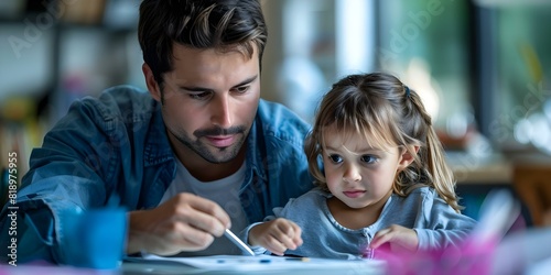 Teaching Children the Value of Financial Planning and Life Insurance. Concept Financial Literacy, Insurance Education, Money Management, Childhood Finance, Parenting and Money