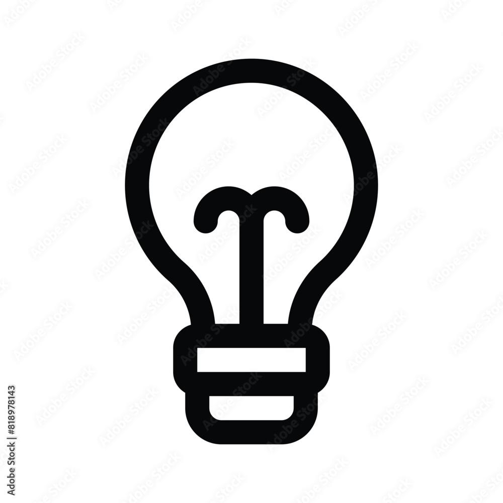 Electricity light bulb vector design, easy to use icon Electricity light bulb vector design, easy to use icon